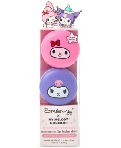 Набор бальзамов для губ The Crème Shop My Melody & Kuromi Macaron 2-Pc.