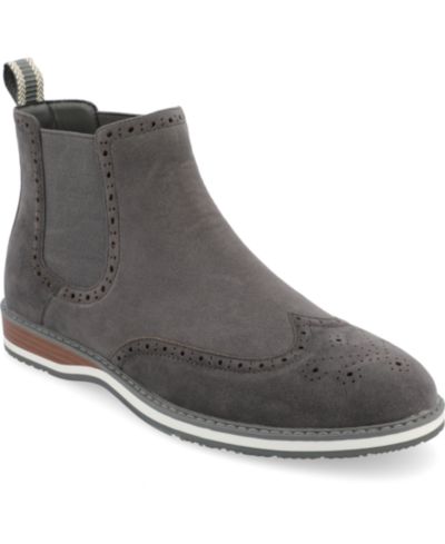 Мужские ботинки Vance Co. Men's Thorpe Tru Comfort Foam Wingtip Slip-On Chelsea