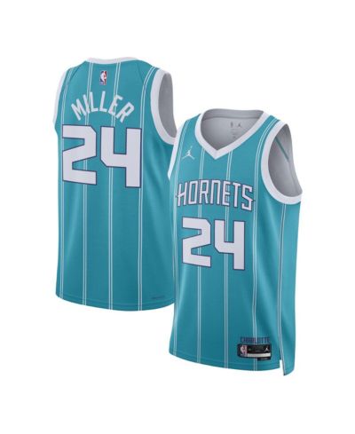 Мужская и женская джерси Nike Brandon Miller Teal Charlotte Hornets 2023 NBA Draft Swingman - Icon Edition