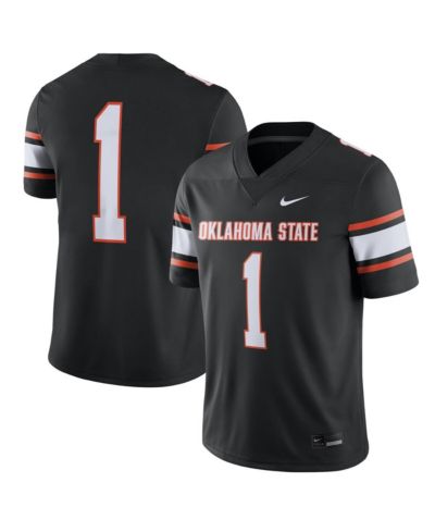 Men's Nike #1 Black Oklahoma State Cowboys Game Jersey