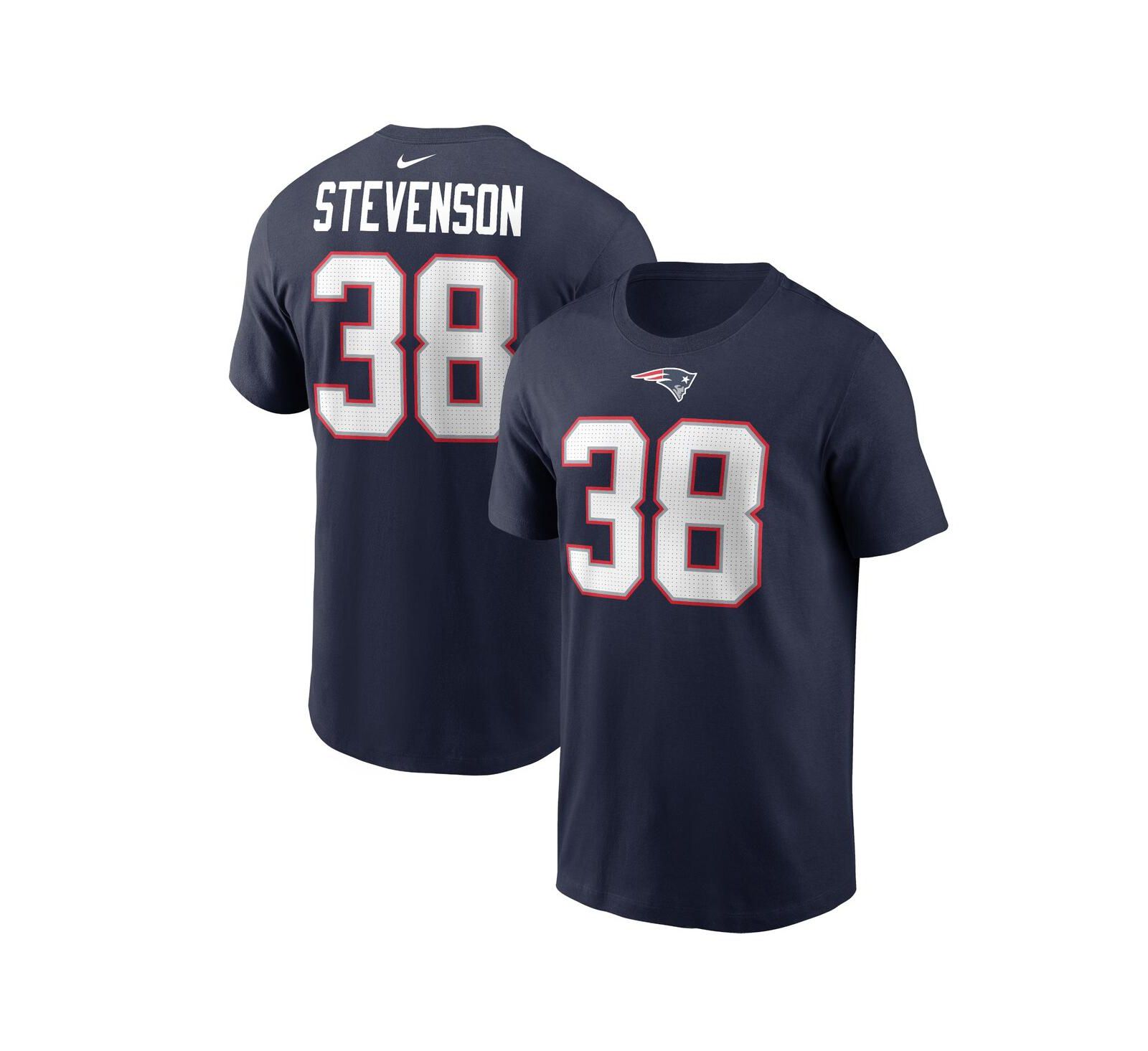 Nike Мужская футболка Nike Rhamondre Stevenson New England Patriots Navy