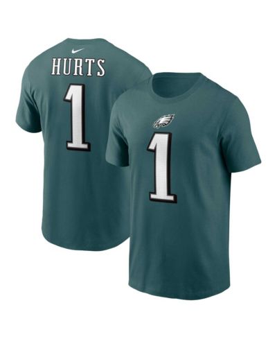 Мужская футболка Nike Jalen Hurts Midnight Green Philadelphia Eagles Player Name and Number