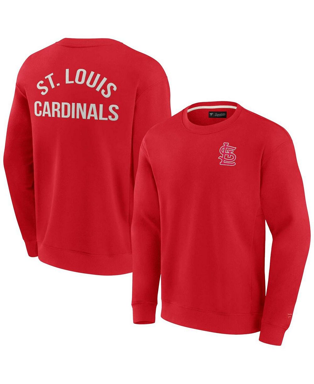 Свитшот Fanatics Signature Red St. Louis Cardinals мягкий флис, Мужской и Женский