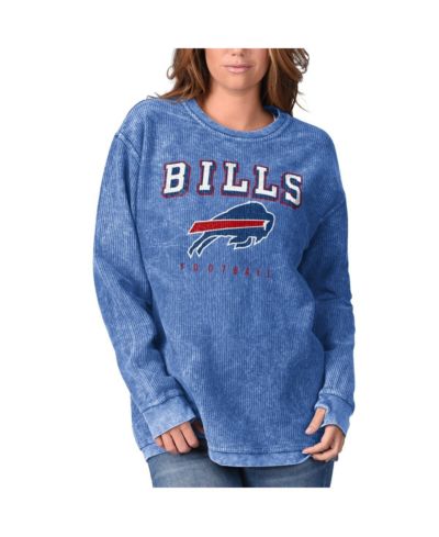 Women's G-III 4Her by Carl Banks Royal Buffalo Bills Comfy Cord Pullover Sweatshirt