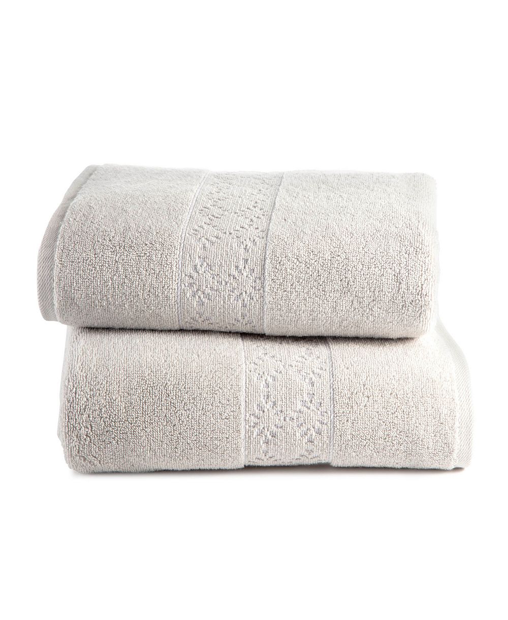 Clean Design Home x Martex Allergen-Resistant Savoy 2 Pack Bath Towel Set