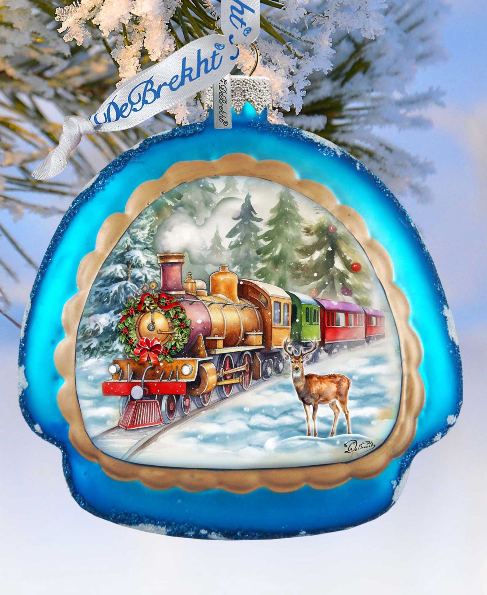 Елочные украшения Designocracy Polar Express Rainbow Christmas Mercury Glass G. DeBrekht