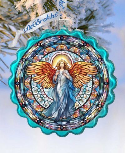 Рождественские украшения Designocracy Love Harmony Angel Wreath Mercury Glass