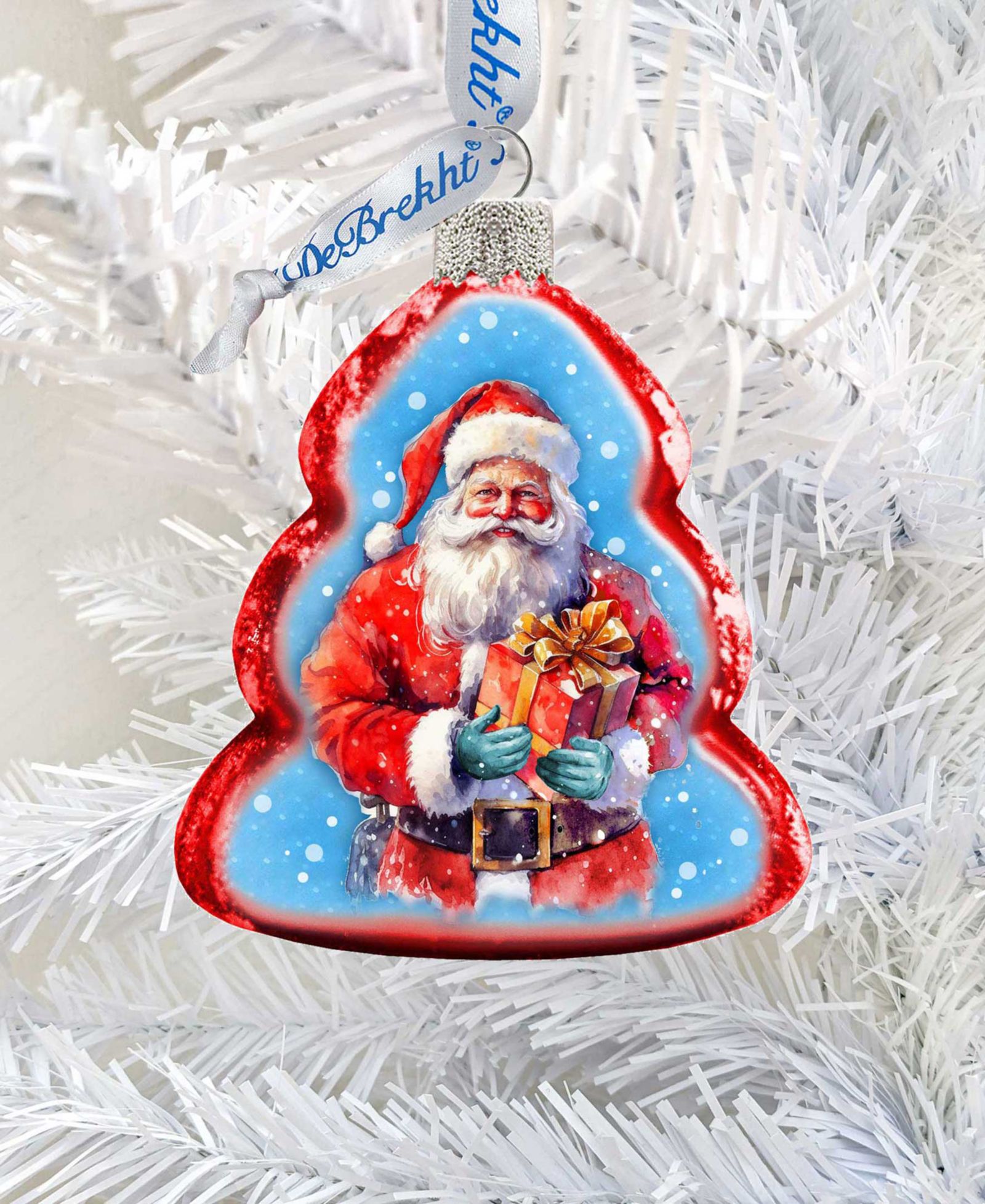 Праздничные украшения из ртутного стекла Designocracy Santa's Gift