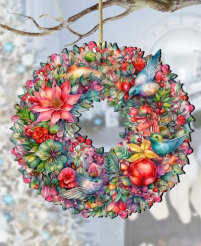 Деревянные украшения Designocracy Holiday Summer Blooms Wreath