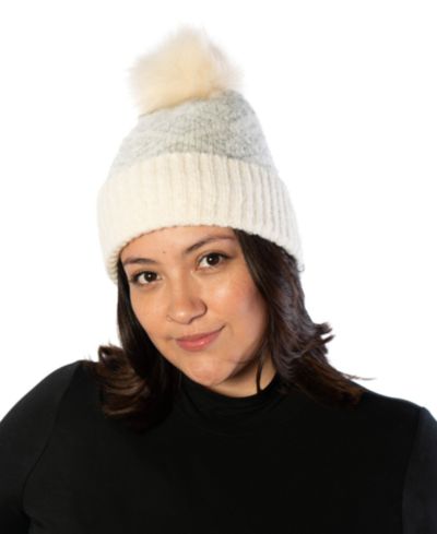 Marcus Adler шапка Beanie Geo Lurex Print с помпоном
