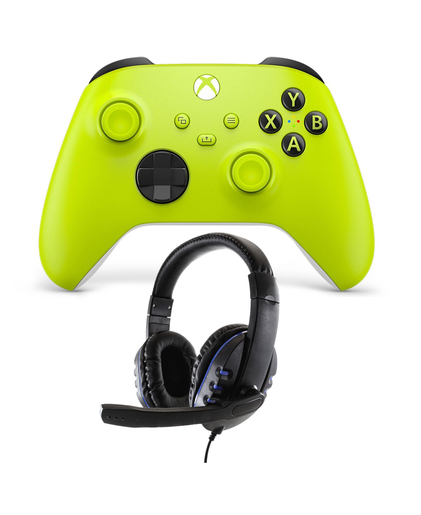 Xbox Series X/S Wireless Controller with Wired Headset for Xbox One, Windows 10, Android, iOS