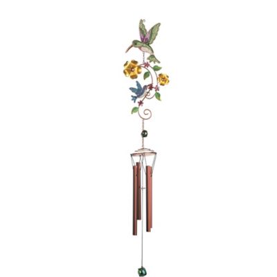 Ветряной колокольчик FC Design 34" Hummingbird с цветком