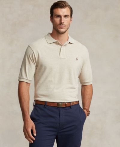 Polo Ralph Lauren Men's Big & Tall The Iconic Mesh Polo Shirt