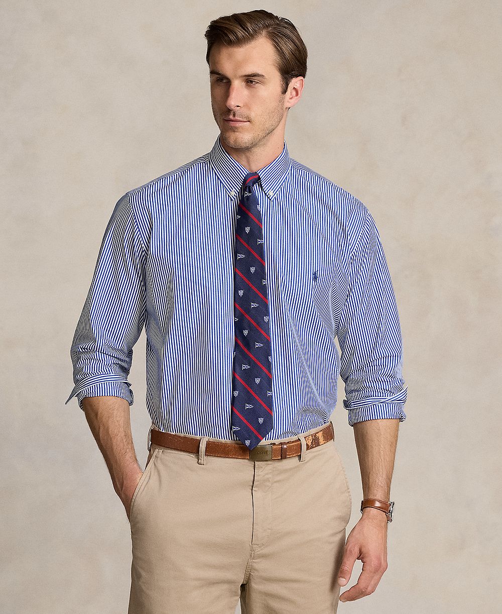 Мужская рубашка Polo Ralph Lauren Big & Tall Poplin Sport