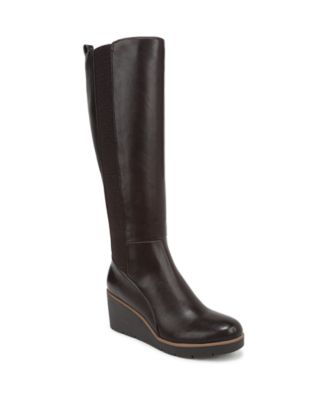 SOUL Naturalizer Women's Adrian Wide Calf Knee High Wedge Boots