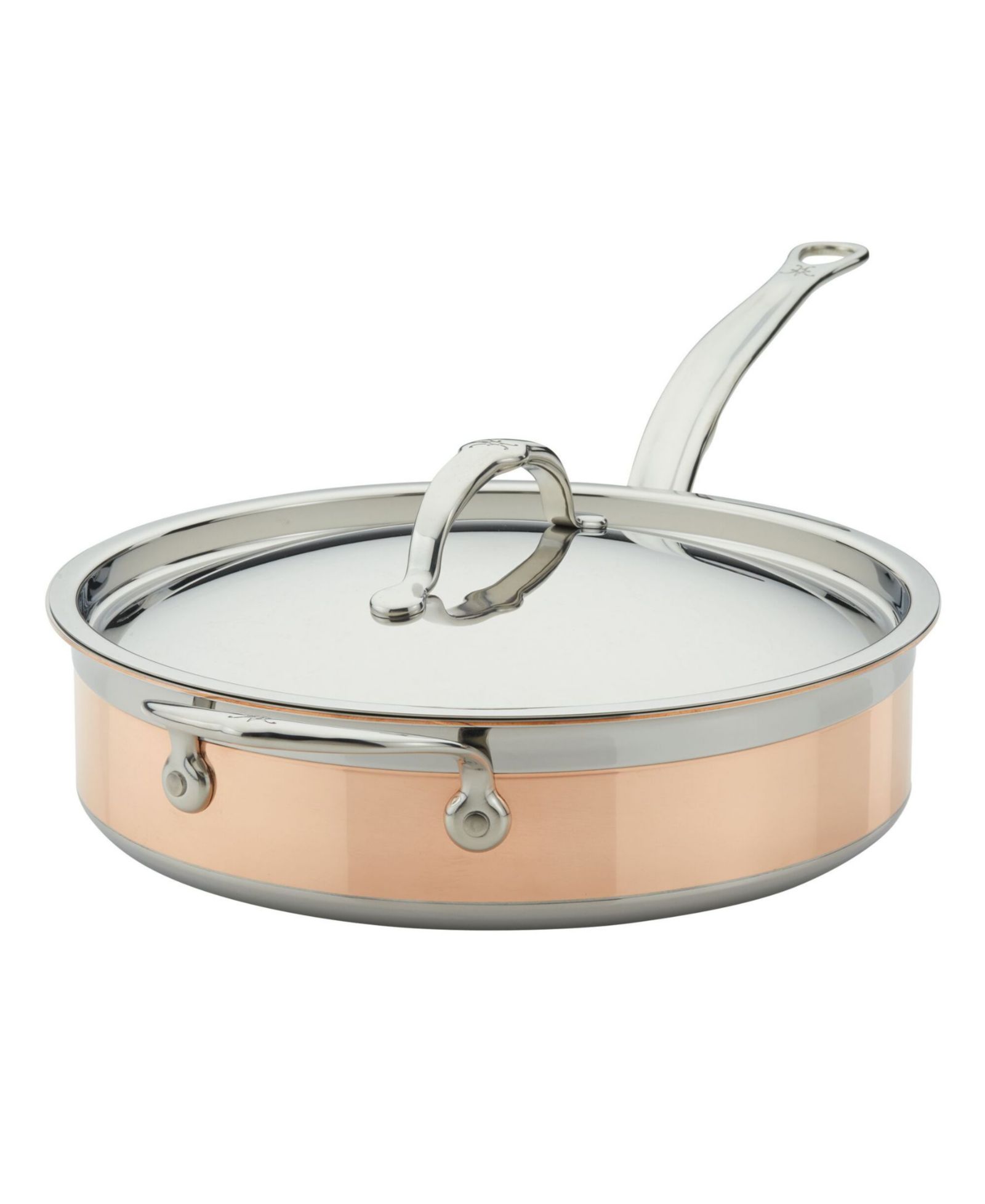 Сотейник Hestan CopperBond Copper Induction 3.5-Quart Covered с боковой ручкой