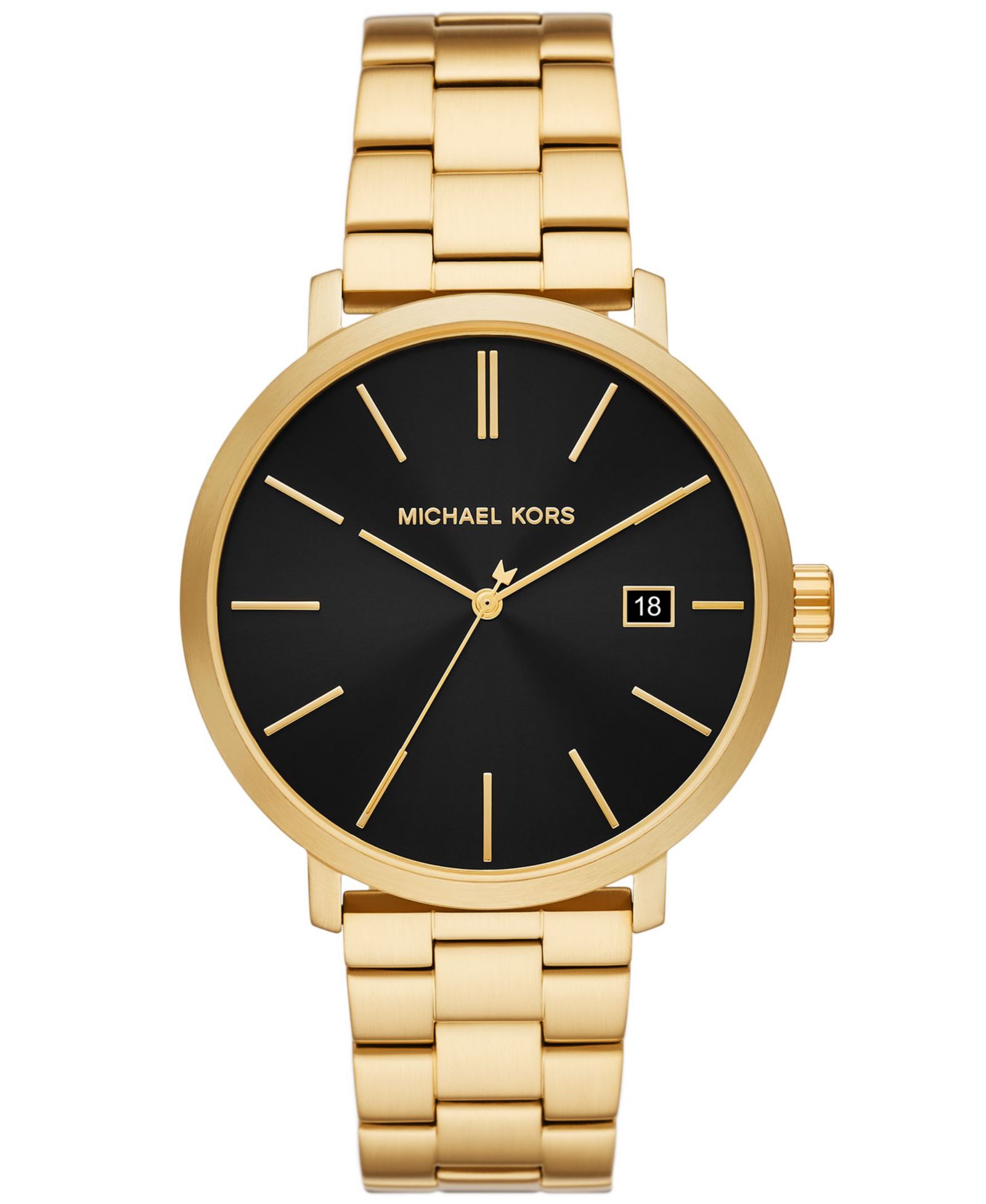 Michael Kors Мужские часы Blake Three-Hand Gold-Tone Stainless Steel 42mm