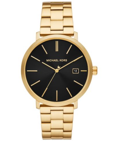 Michael Kors Мужские часы Blake Three-Hand Gold-Tone Stainless Steel 42mm