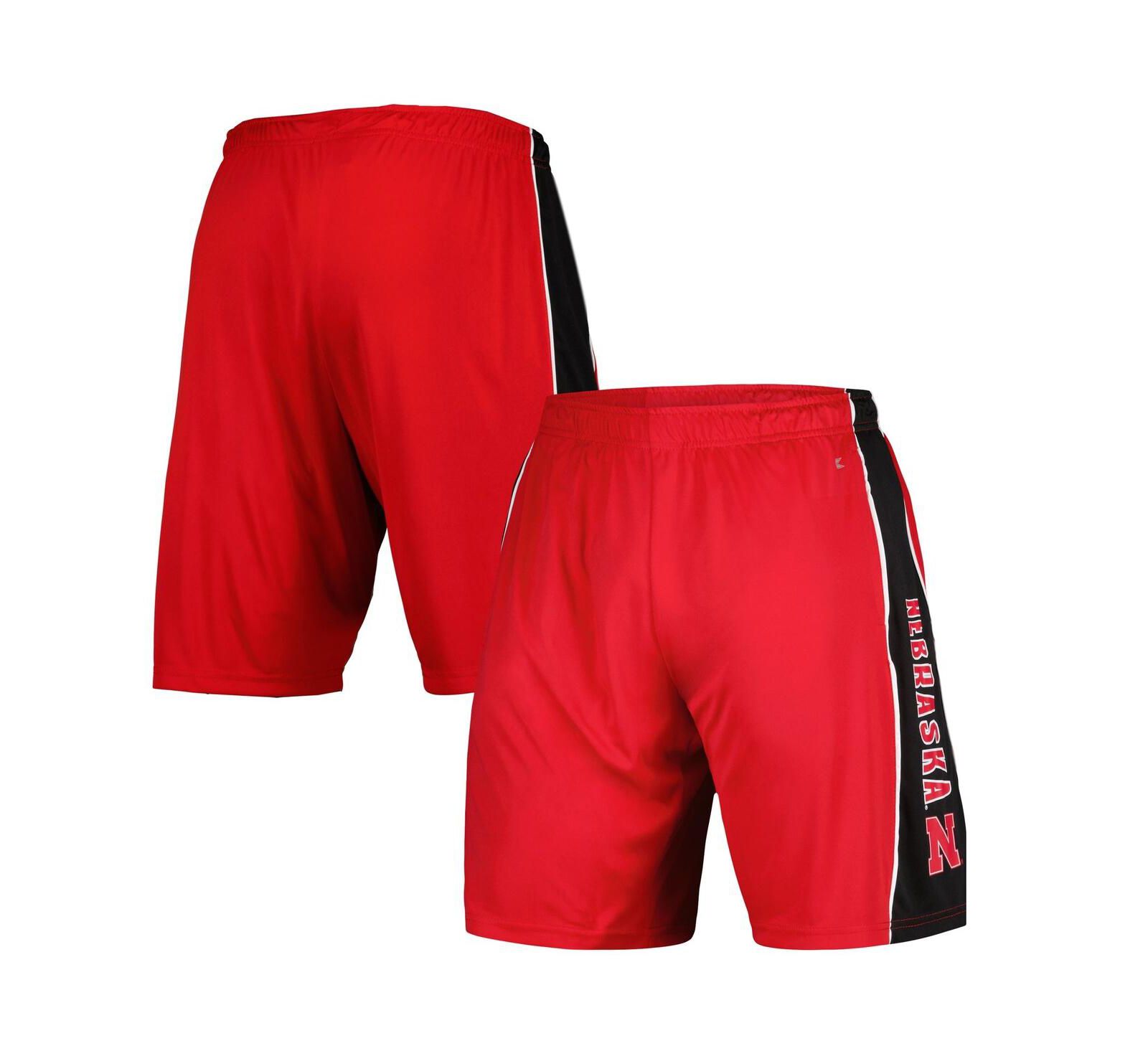 Men's Colosseum Scarlet Nebraska Huskers Panel Shorts
