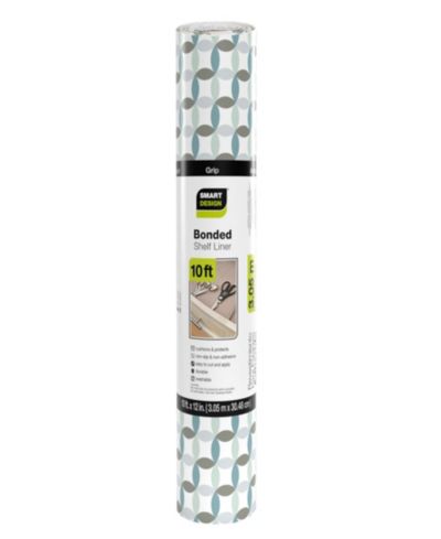 Smart Design Bonded Grip Shelf Liner, 12" x 10' Roll