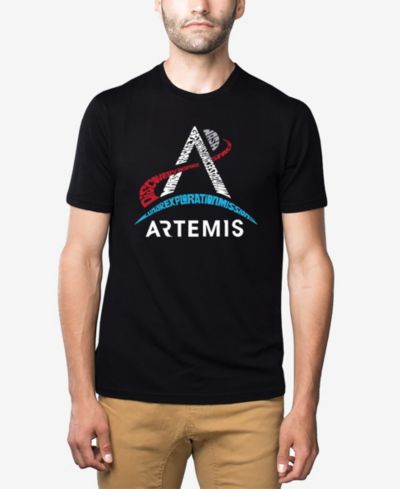 Мужская футболка LA Pop Art Cotton/Poly Blend Word Art - NASA Artemis