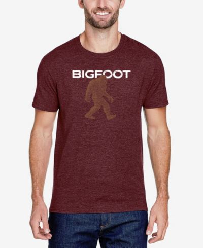 LA Pop Art Мужская футболка Premium Blend Word Art Bigfoot