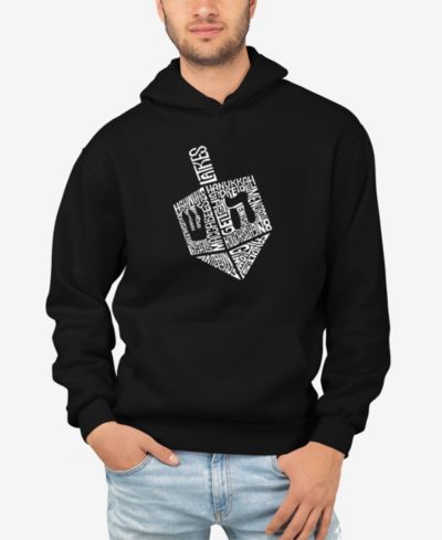 Мужское худи LA Pop Art с принтом Hanukkah Dreidel Word Art