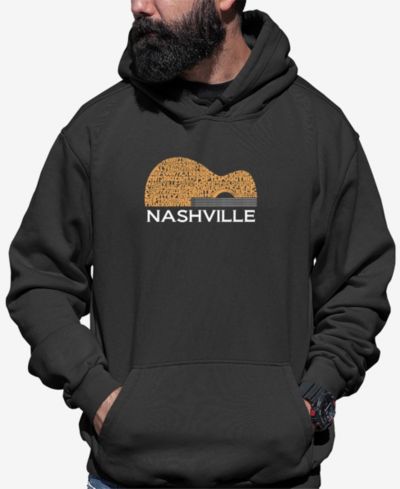LA Pop Art Мужское худи с принтом Nashville Guitar Word Art