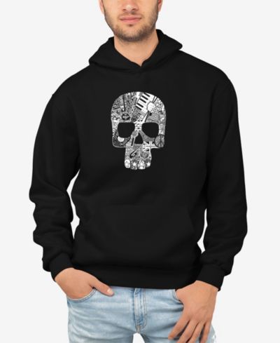 Мужской худи LA Pop Art Rock N Roll Skull Word Art