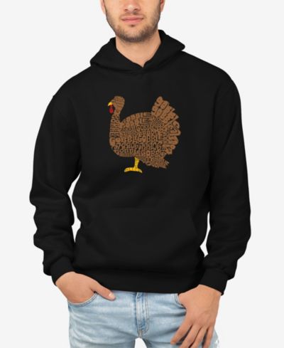 Толстовка с капюшоном LA Pop Art Men's Thanksgiving Word Art
