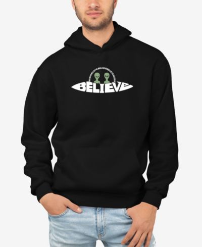 LA Pop Art Мужской свитшот с принтом Believe UFO Word Art