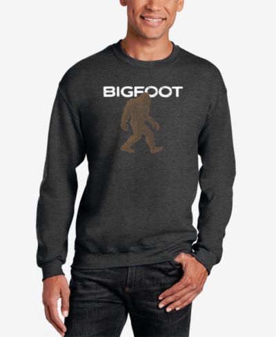 LA Pop Art Мужской свитшот Bigfoot Word Art