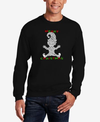 LA Pop Art Мужская свитшот с принтом Christmas Elf Word Art