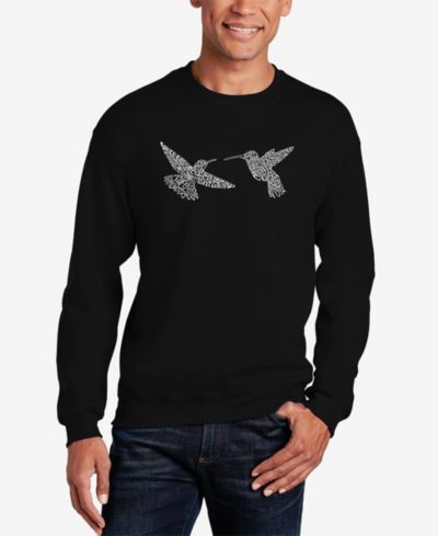 Свитшот LA Pop Art Men's Hummingbirds Word Art Crewneck