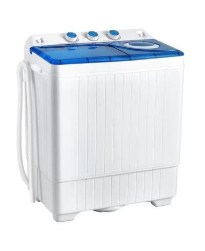 Стиральная машина Costway 26lbs портативная полуавтоматическая Twin Tub