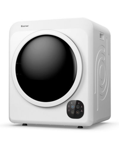 Портативная сушильная машина Costway 1700W, электрическая сушилка для белья с баком из нержавеющей стали, 13.2 lbs /3.22 Cu.Ft