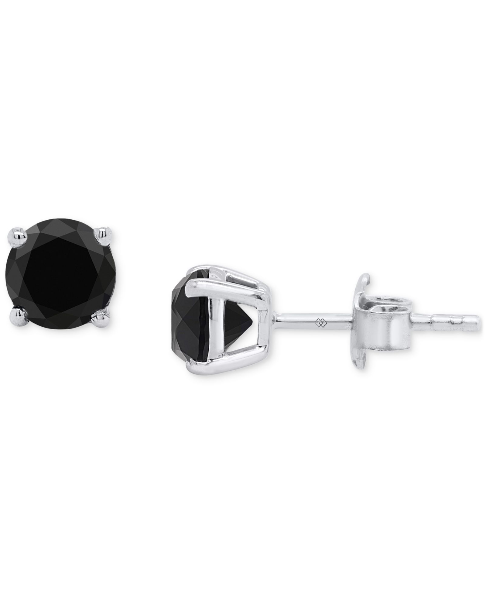 Серьги-гвоздики Black Diamond (2 ct. t.w.) из стерлингового серебра