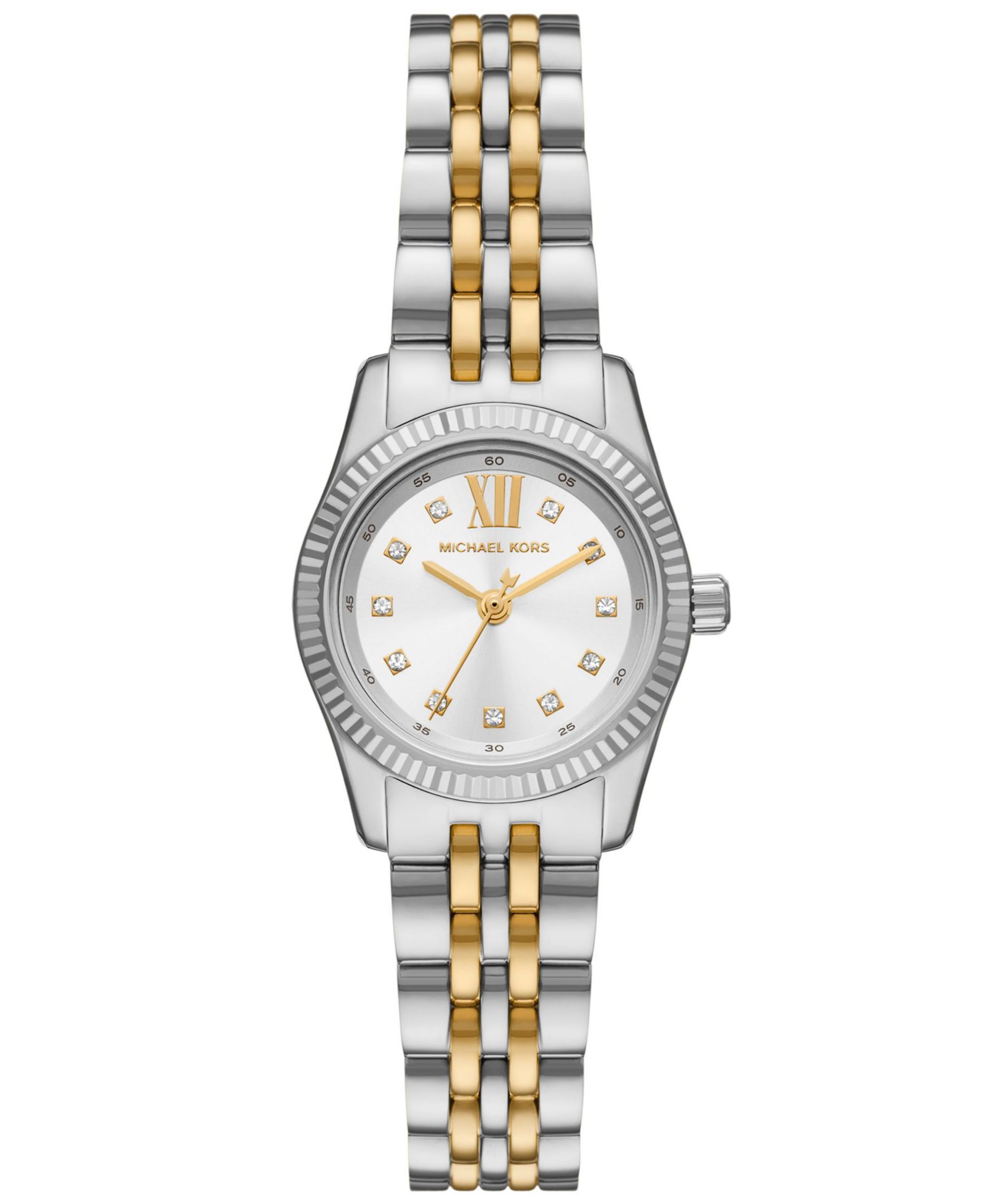 Женские часы Michael Kors Lexington Three-Hand Two-Tone Stainless Steel, 26mm