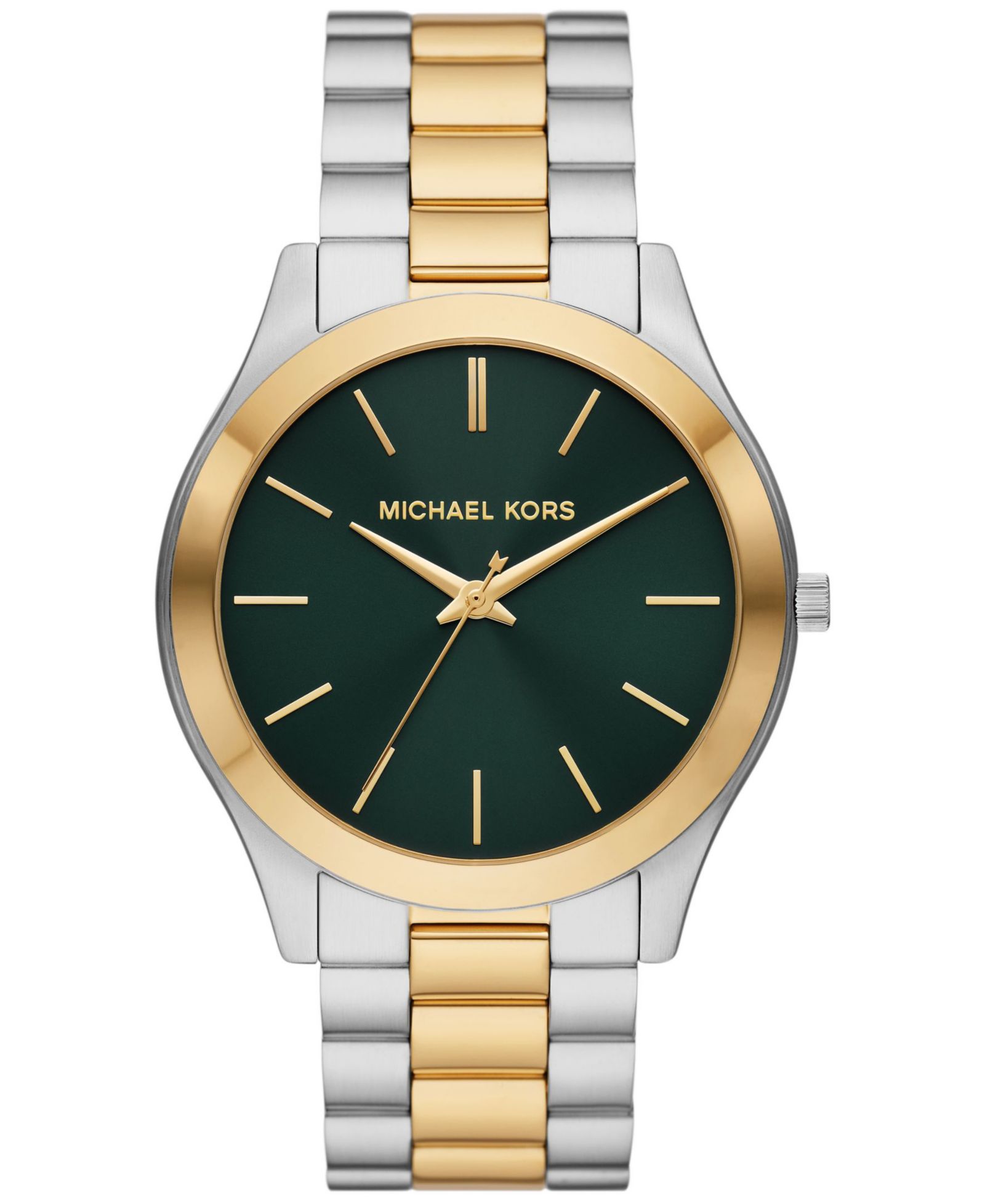 Michael Kors Men's Slim Runway Three-Hand Two-Tone Stainless Steel Watch 44mm