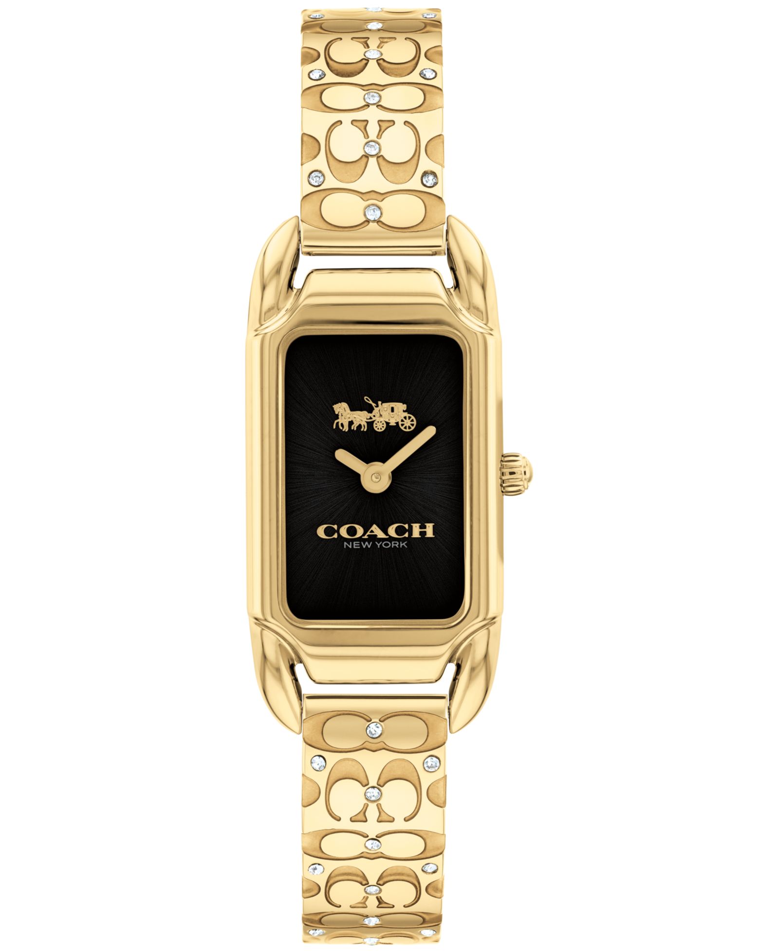 COACH Women's Cadie Gold-Tone Stainless Steel Bangle Bracelet Watch 17.5 x 28.5mm