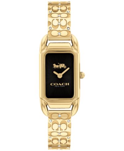 COACH Женские часы-браслет Cadie Gold-Tone Stainless Steel 17.5 x 28.5mm