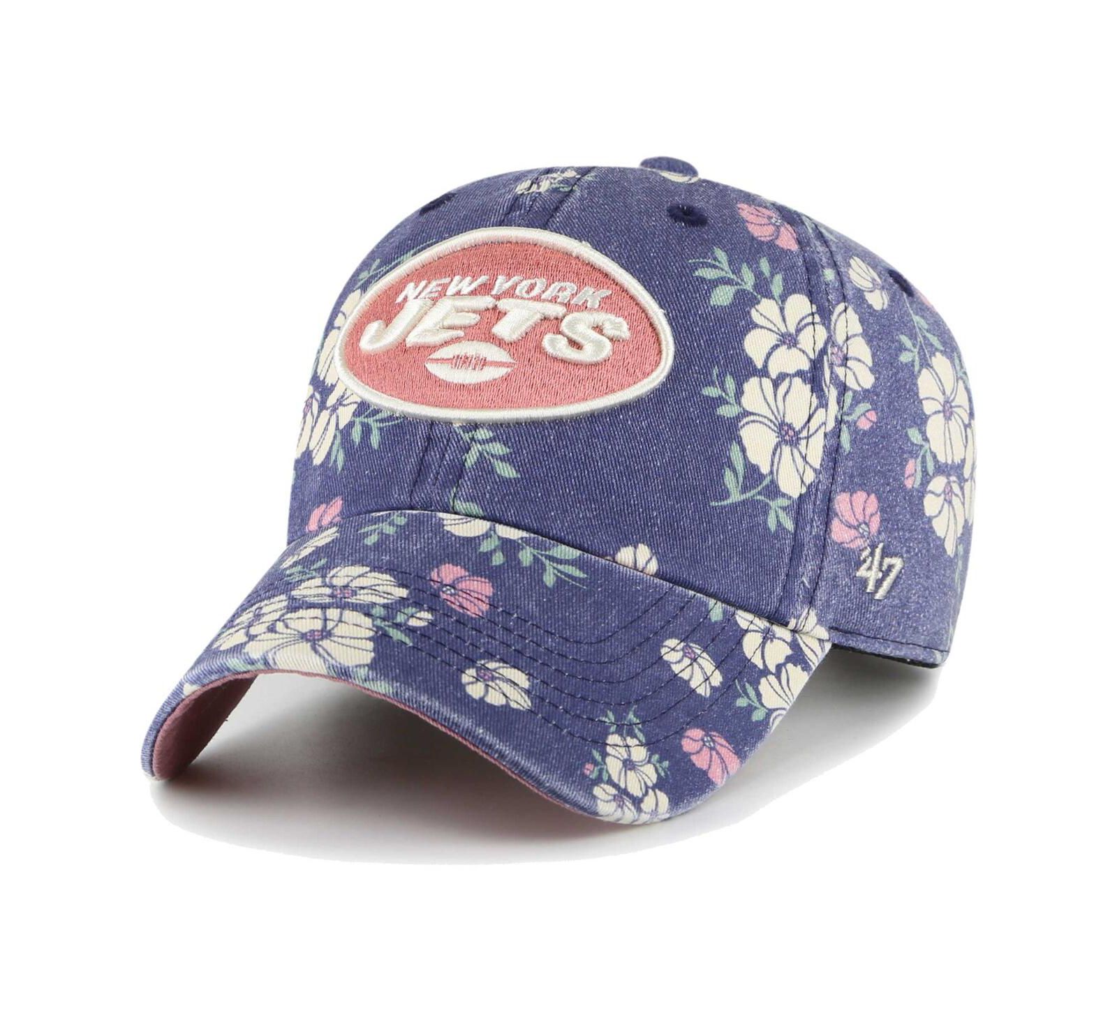 Кепка '47 Brand New York Jets Primrose Clean Up регулируемая для женщин, темно-синяя