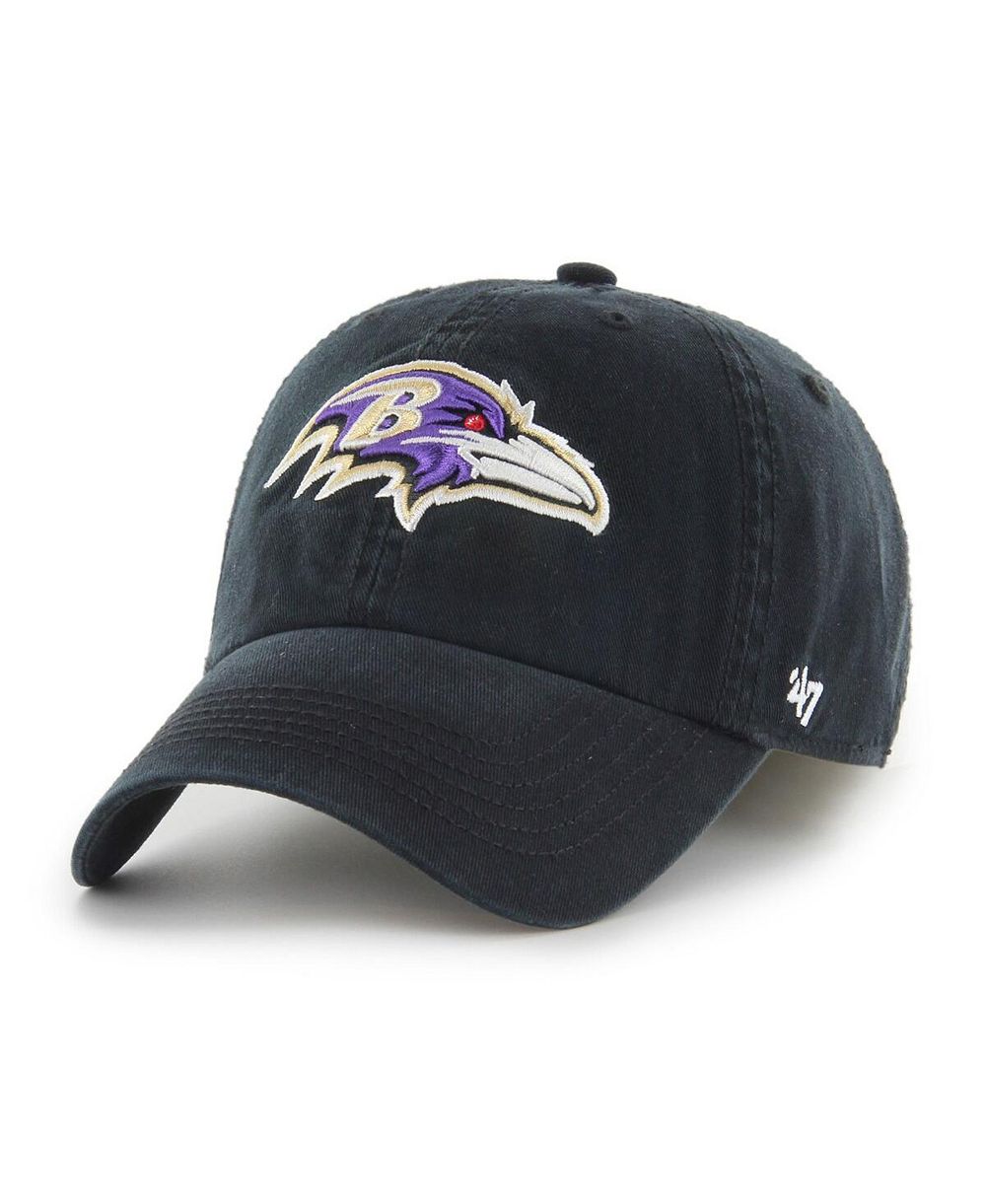 Мужская бейсболка '47 Brand Black Baltimore Ravens Franchise Logo