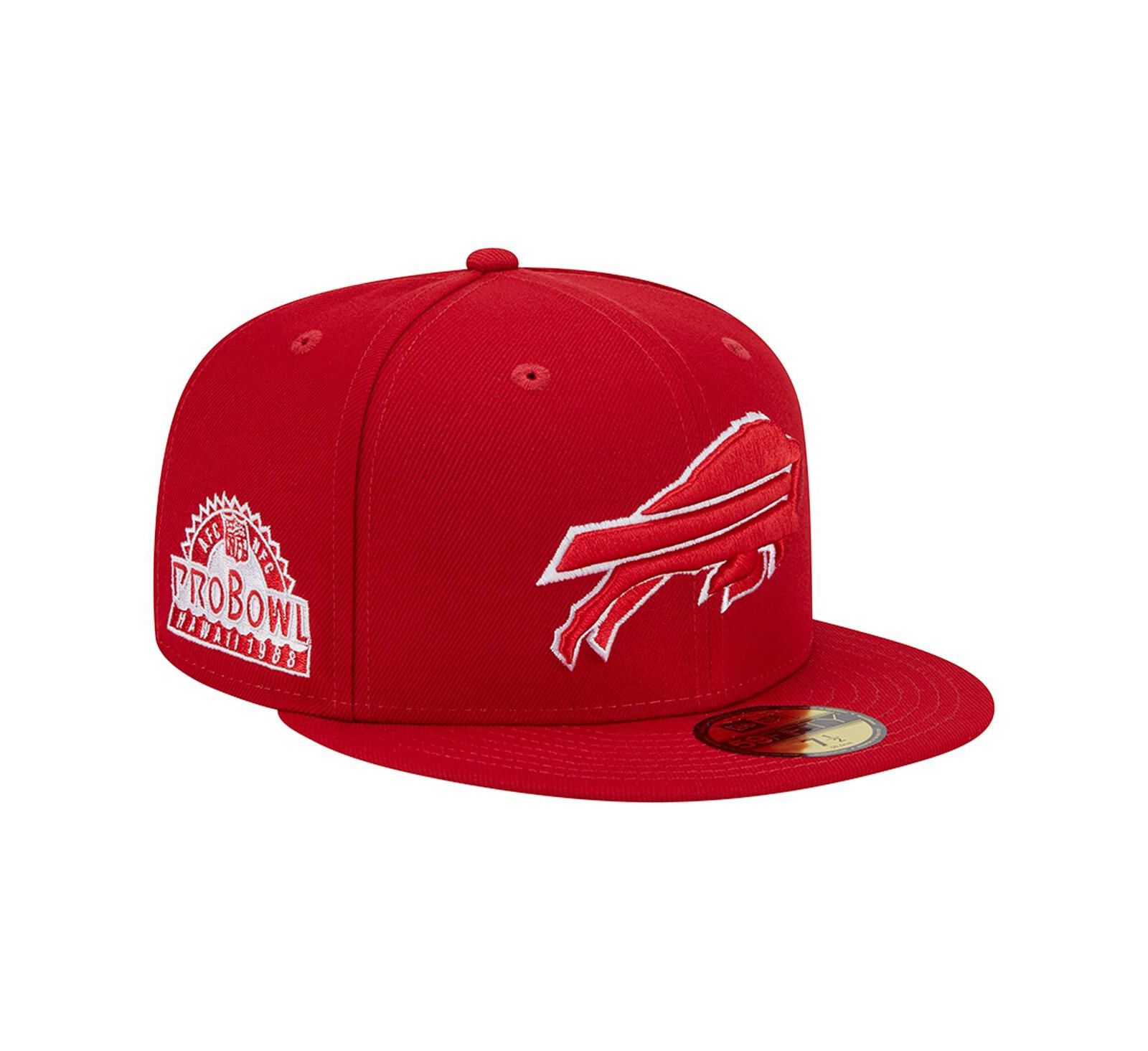 Men's New Era Scarlet Buffalo Bills 1998 Hawaii Pro Bowl Main Patch 59FIFTY Fitted Hat