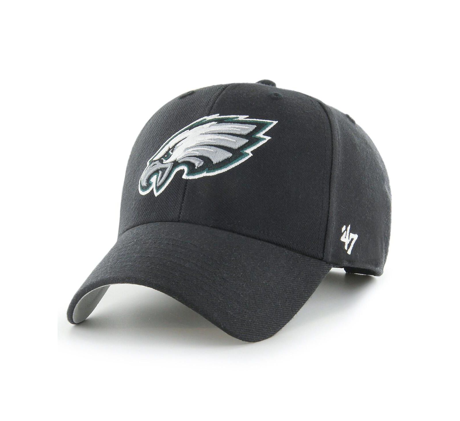 '47 Brand Мужская кепка Philadelphia Eagles MVP регулируемая, черная