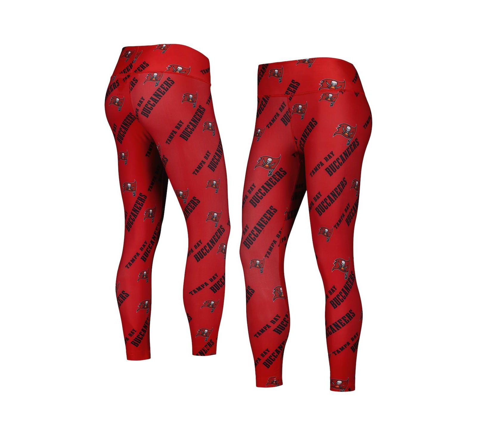 Women's Concepts Sport Red Tampa Bay Buccaneers Breakthrough Allover Print Lounge Leggings