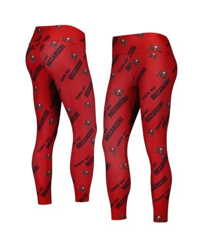 Женские спортивные леггинсы Concepts Sport Red Tampa Bay Buccaneers Breakthrough Allover Print