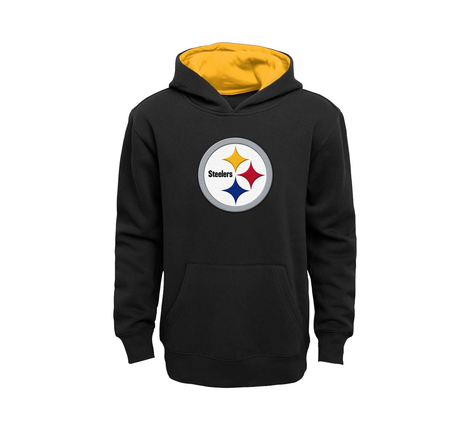 Детская худи Outerstuff Black Pittsburgh Steelers Prime Pullover