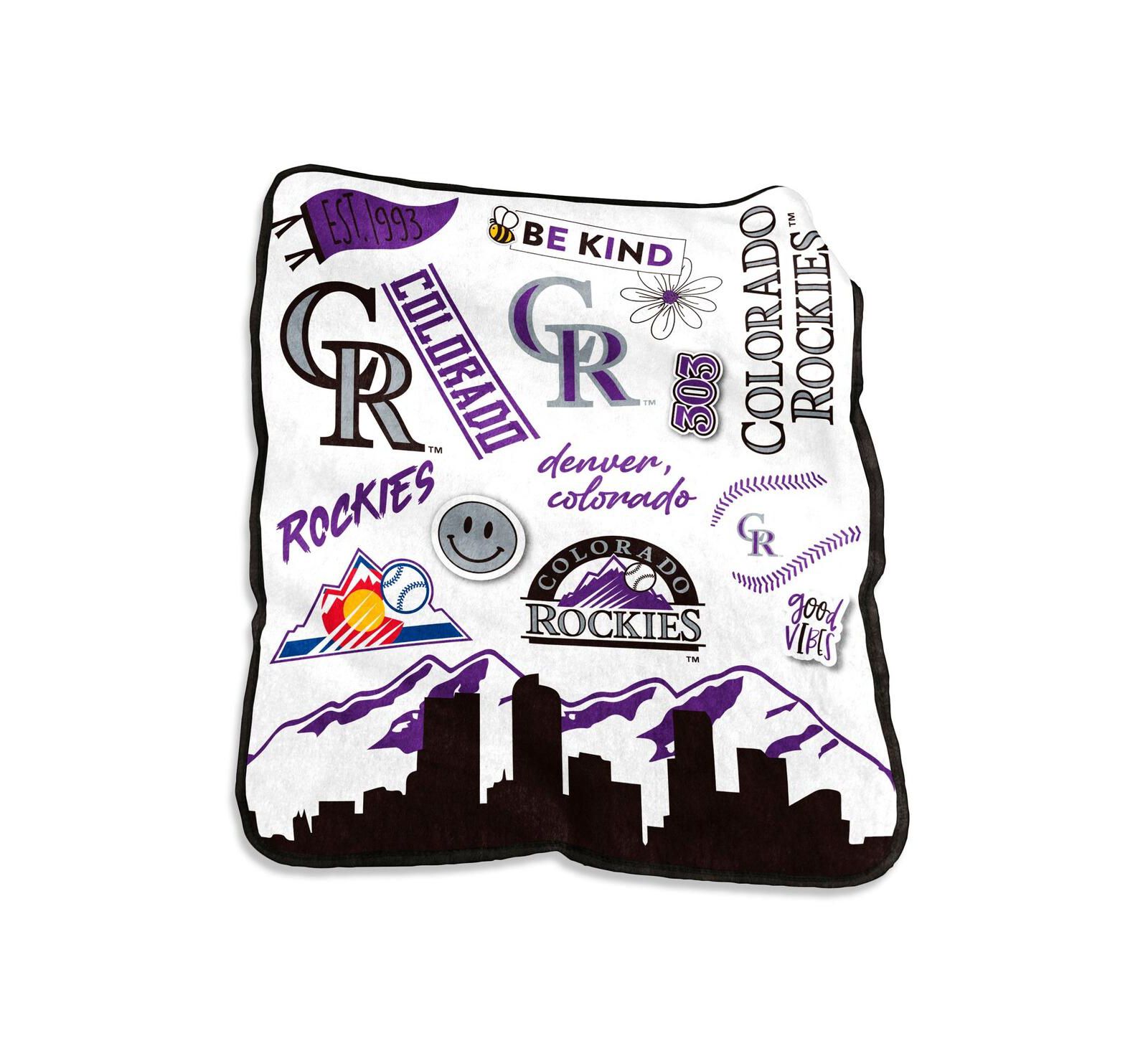Плед Colorado Rockies Native Raschel Plush 50'' x 60''