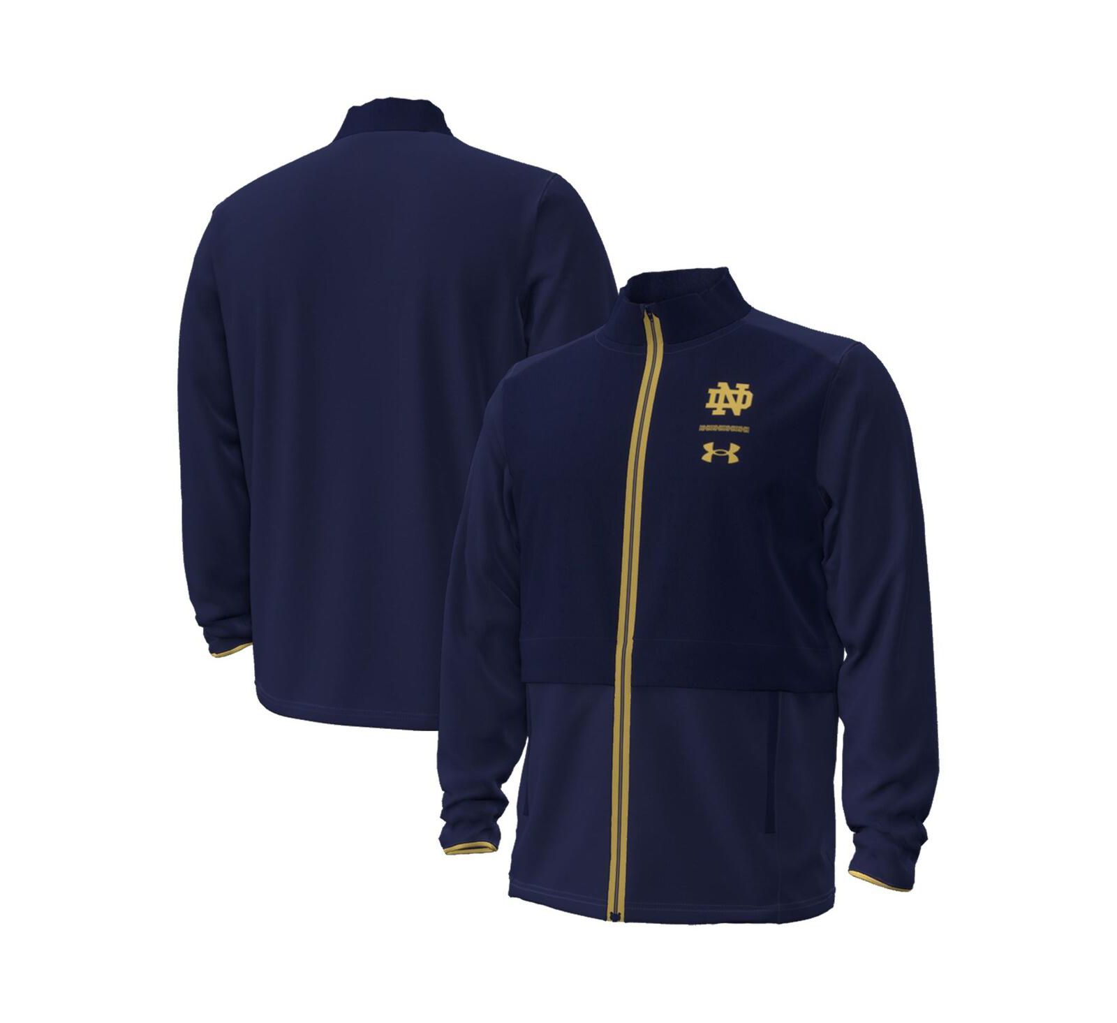 Мужская куртка Under Armour Navy Notre Dame Fighting Irish 2023 Aer Lingus College Football Classic Full-Zip